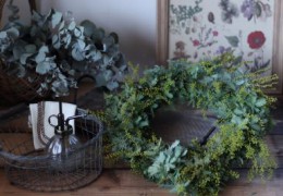 ミモザのリース